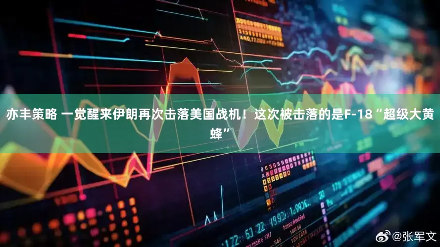 亦丰策略 一觉醒来伊朗再次击落美国战机！这次被击落的是F-18“超级大黄蜂”